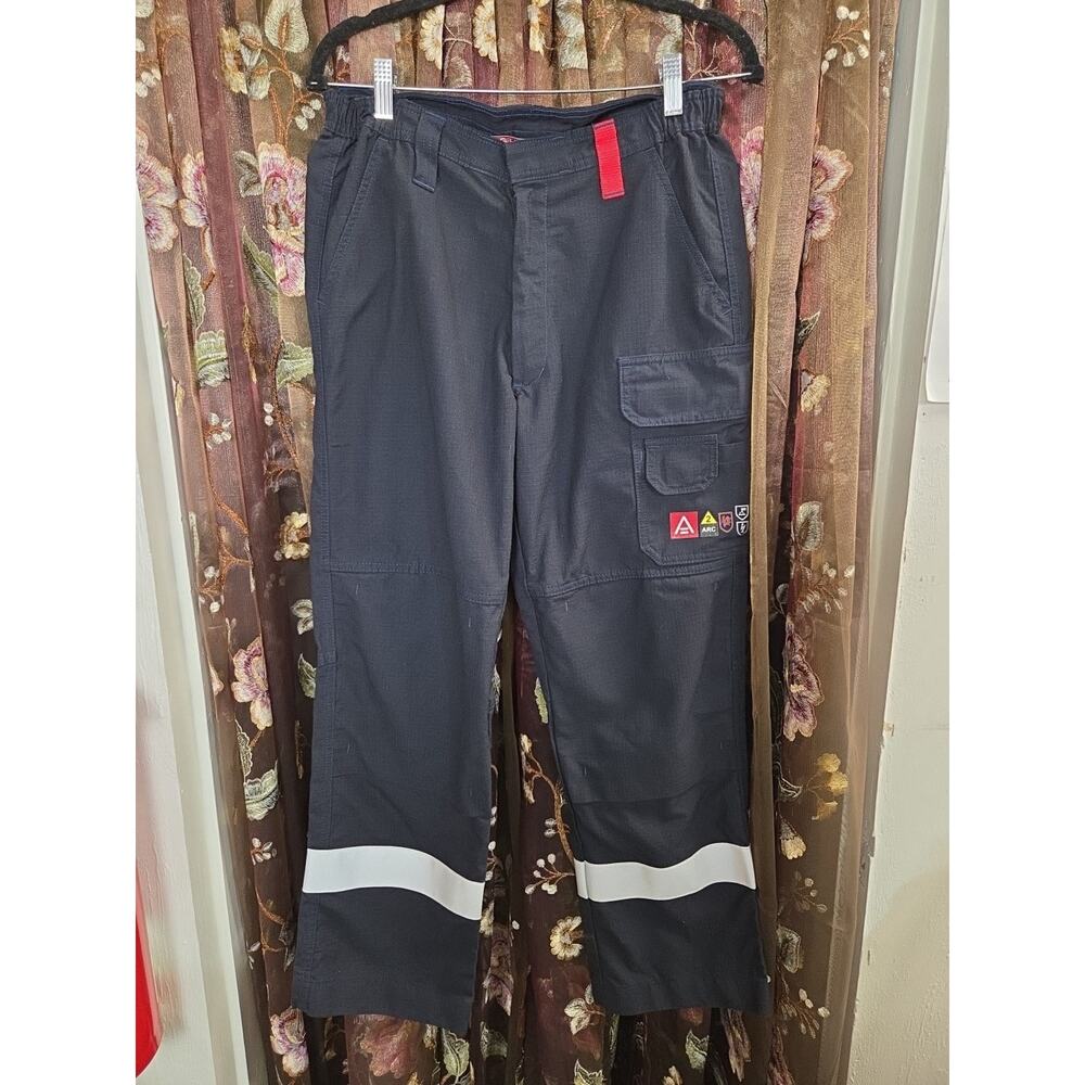 Strata Blue SFX276 Fire Resistant Reflective Leg Pants Mens Size 32 Short